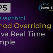 Polymorphism Method Overriding In Java Real Time Examples 2020