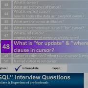 Oracle PL SQL Interview Question Explain FOR UPDATE Clause And WHERE CURRENT OF Clause