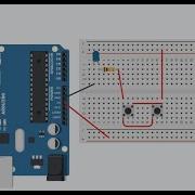 Arduino Two Push Buttons Control LED No Coding