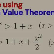 Inequality Proofs With The Mean Value Theorem MVT Applications