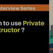 When To Use Private Constructor