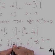 Transfer Function Derivation From State Model Statement Problem No 1 Control Systems