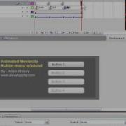 Animated Button Menu With Click Down State Adobe Flash AS3