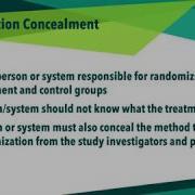 Allocation Concealment Drug Literature