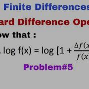 50 Forward Difference Operator Problem 5 Finite Differences