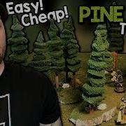 Easy Cheap Modular Pine Trees For Tabletop Games SIMPLE