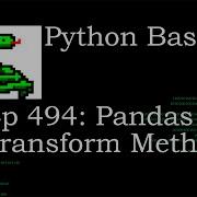 Python Basics Pandas DataFrame Transform Method And Add Column