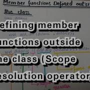 How To Define Member Function Outside The Class Scope Resolution Operator OOP C Urdu Hindi
