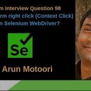 Selenium Interview Question 98 Right Click Context Click Action In Selenium WebDriver