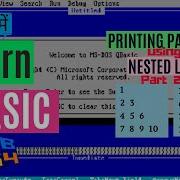 Printing Patterns Using Nested For Loop In QBASIC Part 2 Hindi