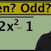 Is A Function Even Odd Or Neither