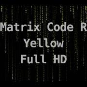 1h Matrix Code Rain Digital Rain Animation Screensaver Yellow Full HD