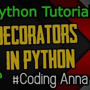 47 Decorators In Python Python Tutorials In Tamil CodingAnna