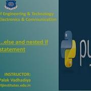 SESSION 05 PYTHON PROGRAMMING SEM 5 EC If Else And Nested If Statement