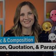 Citation Quotation And Paraphrase Rhetoric Composition Study Hall