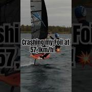 Foil Crash At 57 1km H Windsurfing