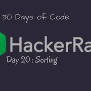 Day 20 Sorting