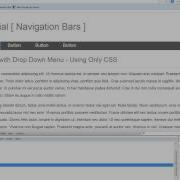 CSS NEW Drop Down Horizontal Navigation Bar Without Javascript And ONLY Using CSS