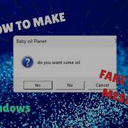 How To Make A Fake Error Message Windows