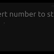 Convert Number To String Lua