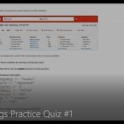 JAVA Lesson 112 APCSP Strings Practice Quiz 1