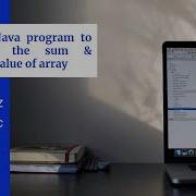Calculate The Sum Average Value Of Array Elements Simple Java Program Java Array Example 01