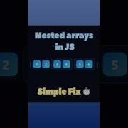 Nested Arrays In JavaScript Simple Fix Codingtips Coding Js Css Hack Array Development