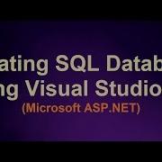 Creating Database Using Visual Studio
