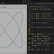 Lissajous Curve Illusion Animation Using GNU Octave Rotation Matrices