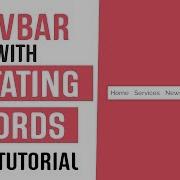 Navbar With Rotating Words Link Hover Effect CSS CSS Link Hover Effects CSS Tutorial