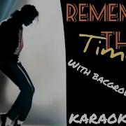 Michael Jackson Remember The Time Karaoke With Bacground Vocals