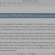 Biomedical Computation Practice Week 11 Richardson Extrapolation Integration