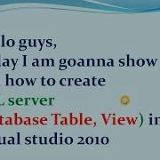 How To Create Table View In Sql Server Database PART 1