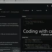 Codewars 7 Kyu Flatten And Sort An Array JavaScript