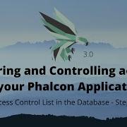 1 Access Control List In The Database Phalcon Application