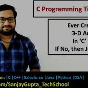 How To Read And Print 3 D Array In C Programming By Sanjay Gupta
