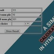 A Simple Calculator Using HTML And PHP