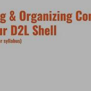 Adding Organizing Content In Your D2L Shell