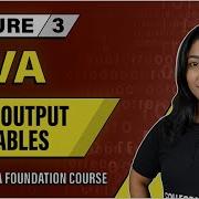 Variables Input Output In Java Lecture 3 Java And DSA Foundation Course