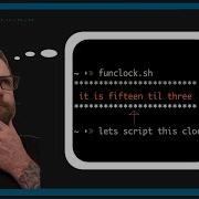 Bash Script Fuzzy Clock