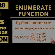 Day28 100 Enumerate Function Python Tutorials For Beginners In Tamil 100 Days Of Coding Challenge