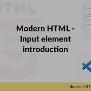 Learn HTML Input Elements Intro