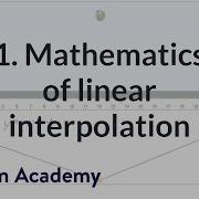 1 Математика линейной интерполяции Анимация Компьютерная анимация Khan Academy