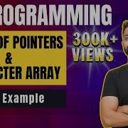Array Of Pointers Character Array In C Programming With Examples C Language In Hindi