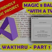 Magic 8 Ball App Visual Basic Coding Project Part 1 Visualbasic Visualstudiocode