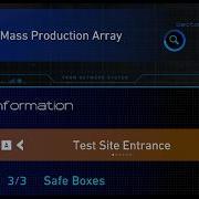 Mass Production Array Test Site Entrance All Safe Boxes Location