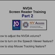 NVDA Screen Reader Training Part 2