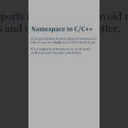 Namespaces In C C Shorts