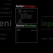 Junior Vs Senior Developer Programming Html Javascript Webdevelopment Html5 Webdesign Css3