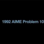 1992 AIME Problem 10